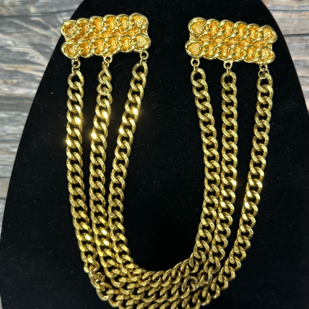 Vintage Coat/Shawl Multi Strand Safety Clips ITM882